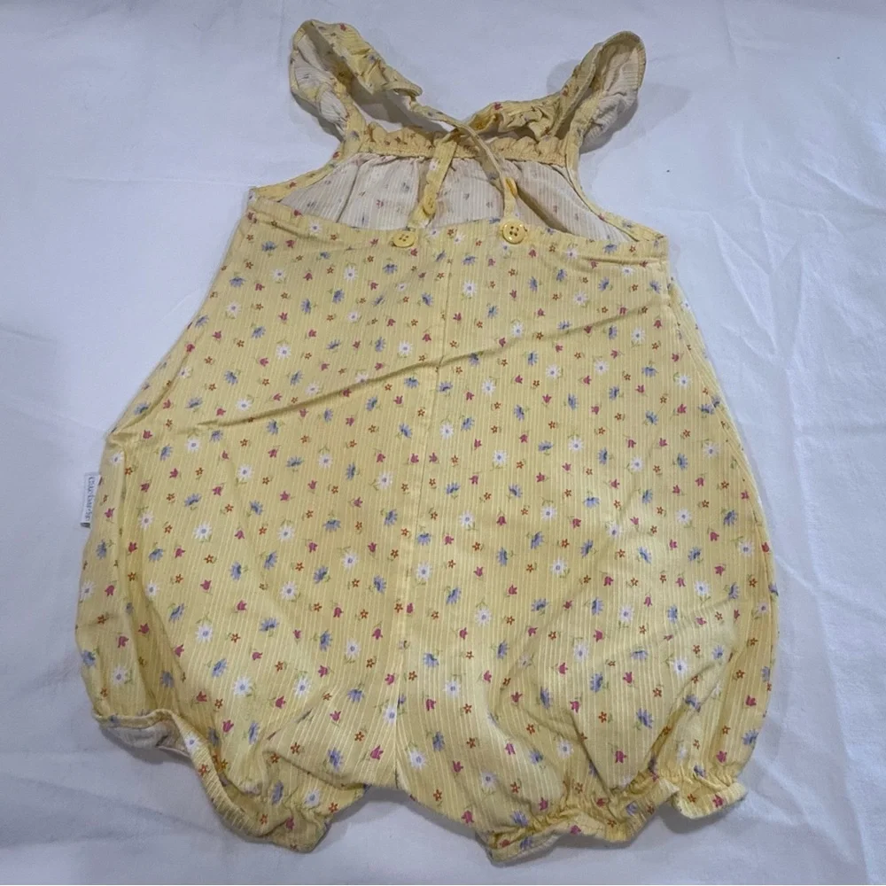 Y2K Carter's Sunny Floral Baby Romper Size 9-12 Months